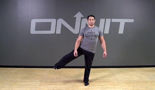 Standing Lateral Leg Lift Hold Bodyweight Exercise