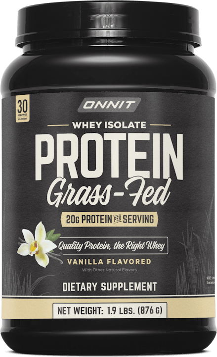 Grass Fed Whey Isolate Protein - Vanilla (30 Serving Tub)